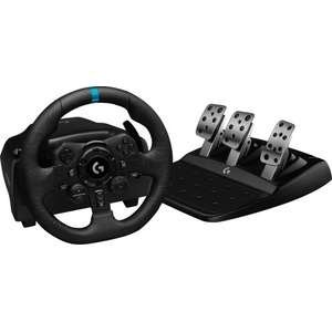 הגה מרוצים עם דוושות Logitech G923 Trueforce לפלייסטיישן PS4/PS5 ולמחשב PC