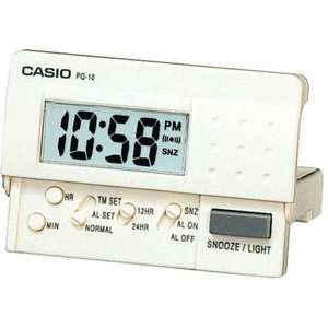 שעון מעורר דיגיטלי Casio PQ-10-7R - צבע לבן