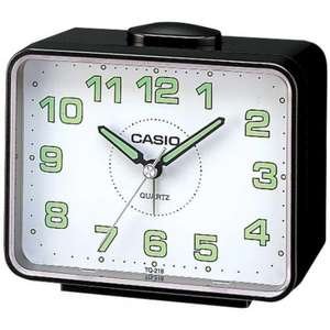 שעון מעורר אנלוגי Casio TQ-218-1BDF - צבע שחור/ לבן
