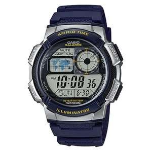 שעון יד דיגיטלי עם רצועת סיליקון Casio AE-1000W-2AVDF - צבע כחול