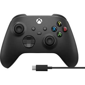 בקר משחק אלחוטי Microsoft Xbox Wireless Controller כולל כבל USB-C - דגם 1V8-00008 (אריזת Retail) - צבע שחור