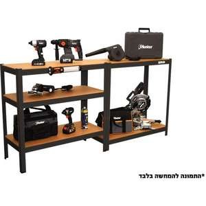 כוננית 5 מדפים Smith 180x90x40 שחור