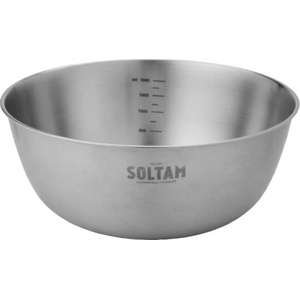 קערה נירוסטה מוברשת 22 ס''מ Soltam