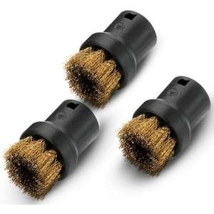 סט 3 מברשות פליז עגולות לקיטוריות Karcher SC