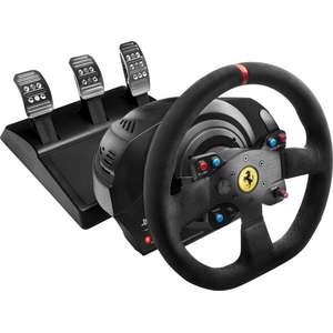 הגה מירוצים ודוושות Thrustmaster Ferrari T300 Alcantara Edition למחשב ול-PS4/PS5