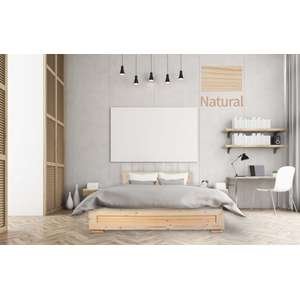 🛏️ מיטה זוגית 160x200 דגם 5024 עץ מלא + מזרן Olympia טבעי