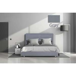 🛏️ מיטה זוגית 140x190 דגם 6001 עץ מרופדת דמוי עור + ארגז מצעים + מזרן קפיצים Olympia שחור