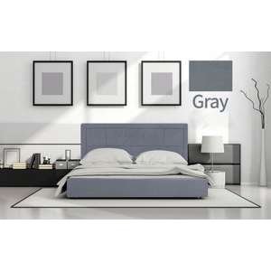 🛏️ מיטה וחצי 120x190 דגם 6019 מרופדת דמוי עור + ארגז מצעים + מזרן קפיצים Olympia שחור