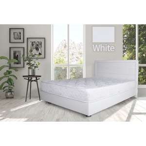 🛏️ מיטה זוגית 140x190 דגם 6009 מרופדת דמוי עור + ארגז מצעים + מזרן קפיצים Olympia שחור