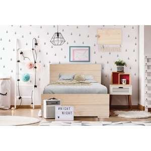 🛏️ מיטה וחצי 120x190 דגם 5038 עץ מלא + מזרן Olympia טבעי