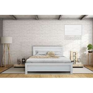 🛏️ מיטה וחצי 120x190 דגם 5034 עץ מלא + מזרן מתנה Olympia מולבן