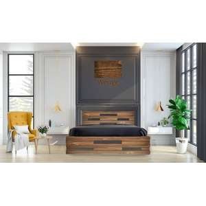 🛏️ מיטה זוגית 160x200 דגם 5028 עץ מלא + מזרן Olympia וונגה