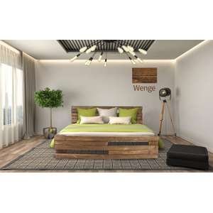 🛏️ מיטה זוגית 160x190 דגם 5026 עץ מלא + מזרן Olympia וונגה