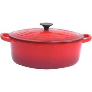 סיר אובלי ברזל יצוק 5 ליטר CARNE אדום