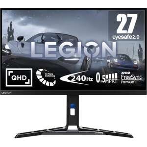 מסך מחשב גיימינג Lenovo Legion Y27qf-30 QHD IPS 27'' FreeSync 67A7GAC3IS - שחור