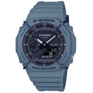 שעון יד אנלוגי-דיגיטלי משולב לגברים Casio G-Shock GA-2100PT-2ADR - צבע כחול