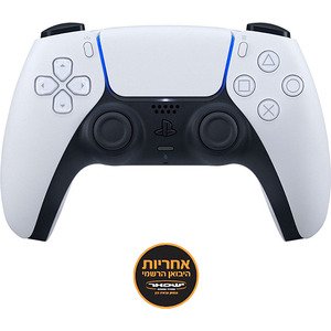 בקר משחק אלחוטי Sony PlayStation DualSense V2 PS5 - צבע לבן - אחריות יבואן רשמי ישפאר