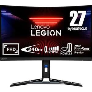 מסך מחשב קעור Lenovo Legion R27fc-30 FHD 240Hz WLED VA AMD FreeSync 67B6GAC1IS- שחור