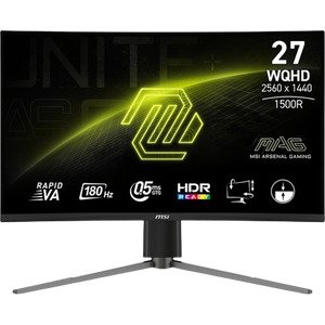 מסך מחשב גיימינג קעור MSI MAG 27CQ6PF Curved WQHD 180Hz 27
