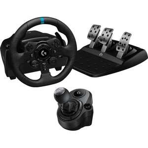 ערכת הגה מרוצים עם דוושות G923 SE Trueforce + ידית הילוכים Logitech Driving Force - לקונסולת PS4/PS5