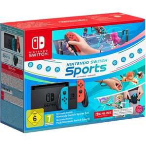 באנדל קונסולת משחק Nintendo Switch 32GB Sports Edition עם Joy Con אדום וכחול - שנה אחריות