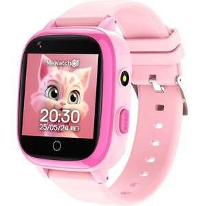 שעון חכם לילדים עם רצועת סיליקון MeWatch L12 Prime - צבע ורוד - תמיכה מלאה בעברית + סים מובנה