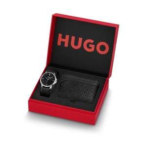 סט שעון וארנק כרטיסים HUGO לגבר מקולקציית #FOCUS דגם 1570137 - יבואן רשמי