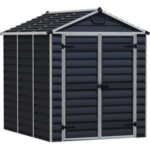 מחסן דגם SkyLight 1.9x2.3 מבית Palram - בגודל 229x185 ס''מ - צבע אפור מידנייט