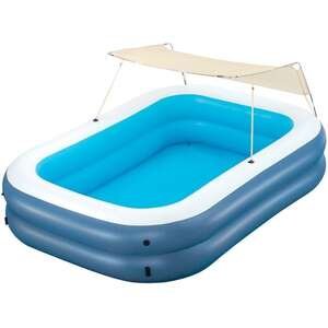 בריכת מלבנית Family Pool Summer Bliss עם צלונית מובנית 254x178x140 ס''מ מבית Bestway