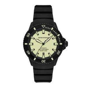 שעון יד אוטומטי לגבר מבית Armani מקולקציית SEA EXPLORER דגם AR60085 - יבואן רשמי
