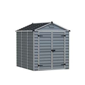מחסן דגם SkyLight 1.9x2.3 מבית Palram - בגודל 229x185 ס''מ - צבע אפור